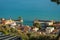 Picturesque cityscape with the sea in Nafpaktos in Greece