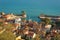 Picturesque cityscape with the sea in Nafpaktos in Greece