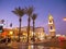 Picturesque The Clock Tower in old Yafo, Tel Aviv, Israel.