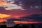 Picturesque cloudy sky over Mediterranean sea