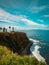 Picturesque coastal landscape with the Point Vicente lighthouse overlooking the ocean