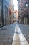 Picturesque cobbled street in Lyon France