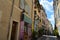 The picturesque and colorful streets of the old town of Marseille, France.