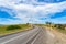 Picturesque countryside windy road