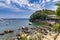 Picturesque Damouchari beach at Pelion in Greece