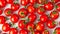 Picturesque Delights: Radiant Cherry Tomatoes Captured in a Breathtaking Top View, Perfectly Framed