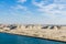 The picturesque desert landscape of eastern sides of the Suez Canal