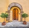 Picturesque door in Tuscany