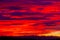 Picturesque dramatic colorful vibrant sunset sky with clouds