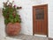 Picturesque entrance of a Greek island house