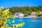 Picturesque Fiskardo village in Kefalonia island, Greece