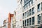 Picturesque gable houses in historic centre of Wismar, Germany