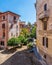 The picturesque Garbatella neighborhood in Rome on a sunny morning, Italy.