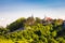 Picturesque green hills and vineyards of Plesivica view