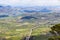 Picturesque green hilly valley near Enna city, Sicily, Italy