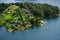 The picturesque Guatape Lake - El Penol - in Antioquia Department, seen from El Penon de Guatape