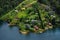 The picturesque Guatape Lake - El Penol - in Antioquia Department, seen from El Penon de Guatape