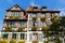 Picturesque half timbered house in the old town of Strasbourg, France