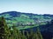 Picturesque hills, forests and pastures in Ostschweiz