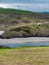 Picturesque hills in the south of Ireland, a view of the Clonakilty seashore. Cloudy weather. Wild Atlantic Way. Nature of Europe