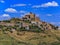 Picturesque hilltop medieval village of Ujue in Navarra, northern Spain