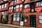 Picturesque historic buildings in Old Town of Lueneburg, Germany