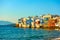 Picturesque houses of Little Venice in Mykonos