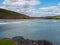 Picturesque Irish sea landscape. Clonakilty Bay on a fine summer day. White cumulus clouds in a