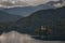 The picturesque island in the middle of Lake Bled