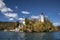 The picturesque island in the middle of Lake Bled