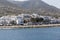 Picturesque of Island of Paros view from the ship in Paros Island, Cyclades, Greece.