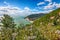 Picturesque islets Faraglioni di Puglia in summer Adriatic sea bay Baia Delle Zagare