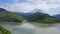 Picturesque lake among the mountains.