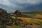 The picturesque lakes of the natural Park of Bayanaul