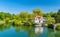 Picturesque landscape of the Charente River at Cognac, France