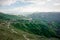 Picturesque landscape of the mountains in the village of Chokh in Dagestan