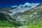 Picturesque landscape of the Pyrenees Mountains