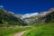 Picturesque landscape of Pyrenees Mountains valley