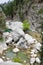 Picturesque landscape. River crossing in Goynuk Canyon, Lycian Way, Turkey