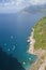 Picturesque landscape of rocky amalfi coast, italy