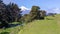 Picturesque landscape with snowcapped mount Taranaki