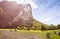 Picturesque landscape Valley Vinales village Pinar del Rio Cuba Latin America mountains field cloud