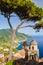 Picturesque landscape from Villa Rufolo in Ravello, Italy.