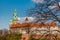 Picturesque landscape Wawel Castle, famous landmark in Krakow Poland.