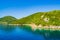 Picturesque Lefkada island coast and Ionian Sea Greece