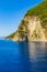 Picturesque Lefkada island coast and Ionian Sea Greece