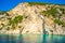 Picturesque Lefkada island coast and Ionian Sea Greece