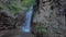 Picturesque Leghvtakhevi Waterfall in Tbilisi. Natural travel attraction in Georgia.