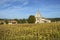 The picturesque little church in the hamlet of Lieu dit Saint Leger near Tournon d`Agenais