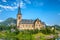 Picturesque Lofoten cathedral on Lofoten islands in Norway